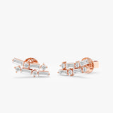 Diamond Cluster Stud Earrings, Jora