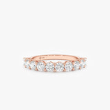 3 mm Round Diamond Half-Eternity, Dovie