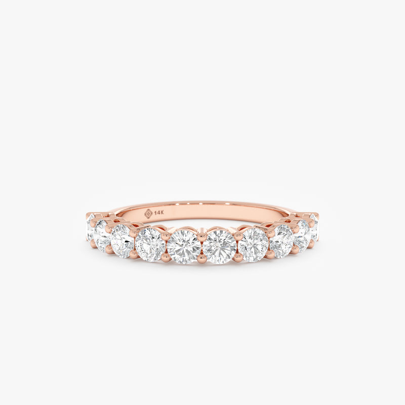 3 mm Round Diamond Half-Eternity, Dovie