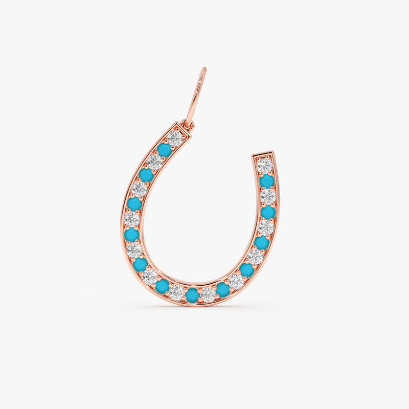 Turquoise Horseshoe Charm, Zanitha