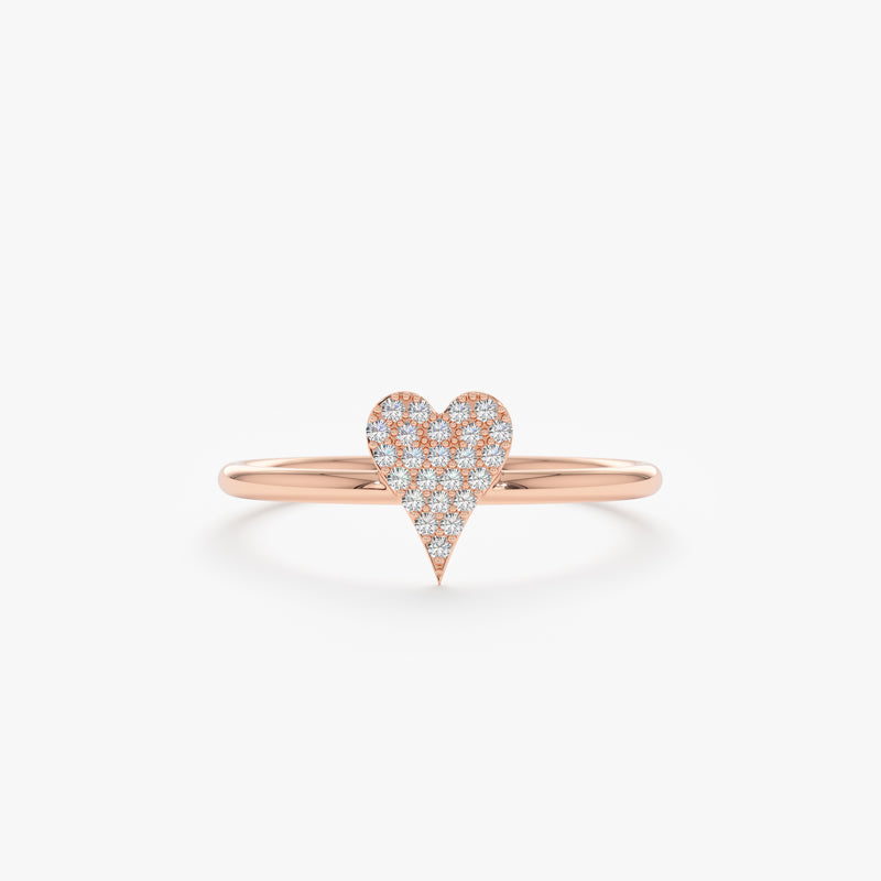rose gold valentine's day gift ring