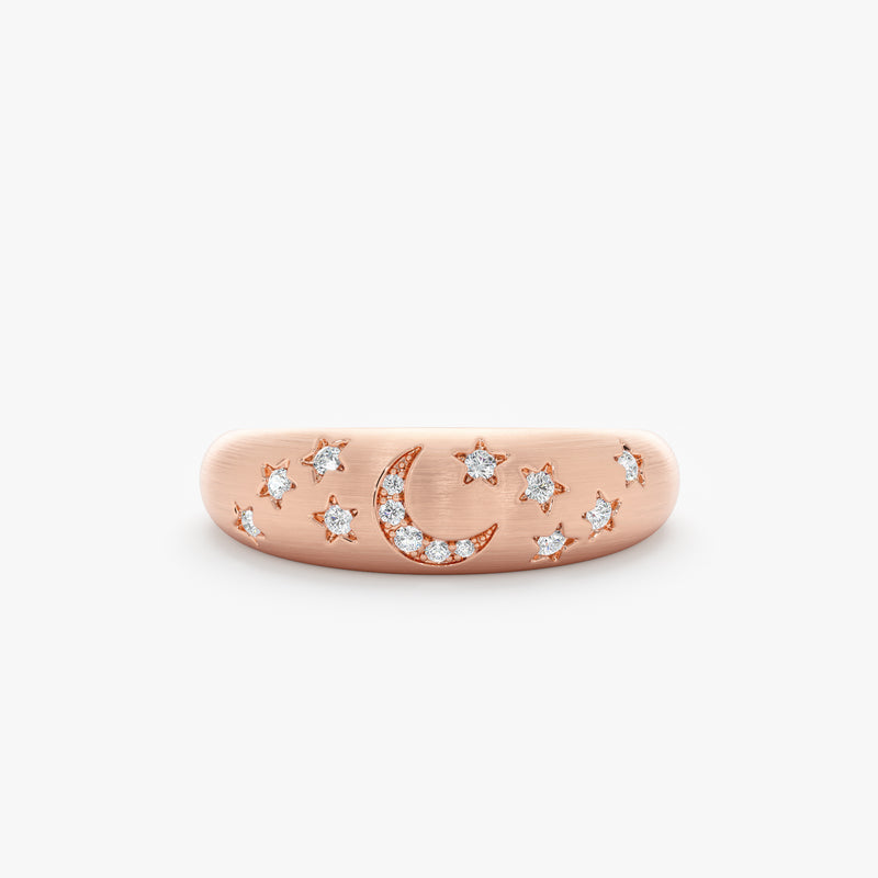 handcrafted rose gold band