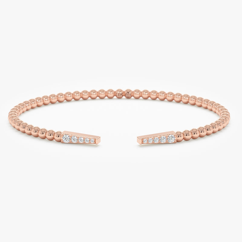 Diamond Open Cuff Bangle, Junia