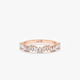 april birthstone white diamond ring in solid rose gold