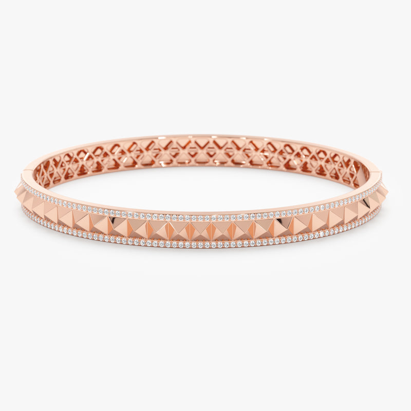 Pave Diamond Frame in Rose Gold 