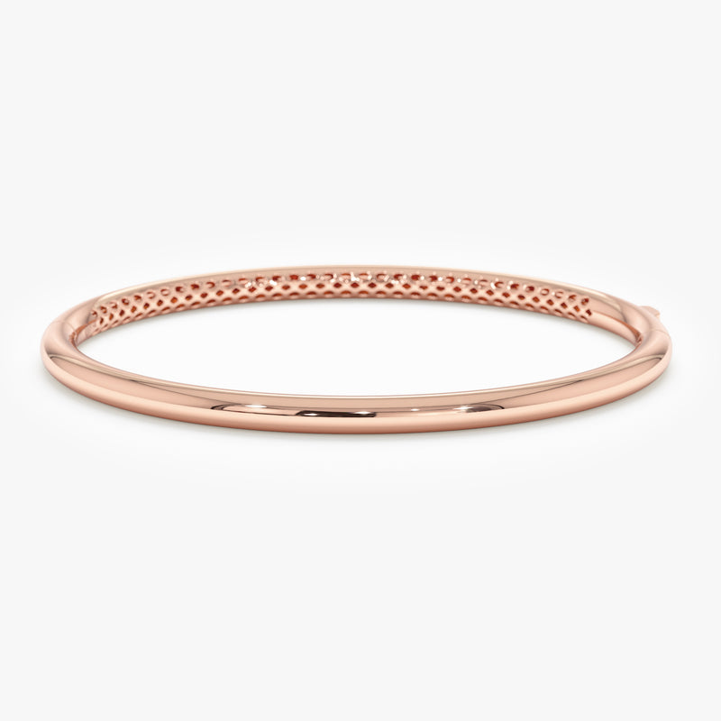 3.5 mm Minimalist Dome Bangle, Caia