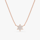 Rose Gold April Birthstar Pendant