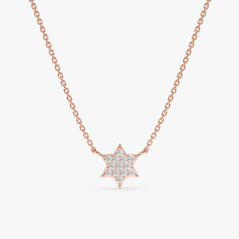 Rose Gold April Birthstar Pendant