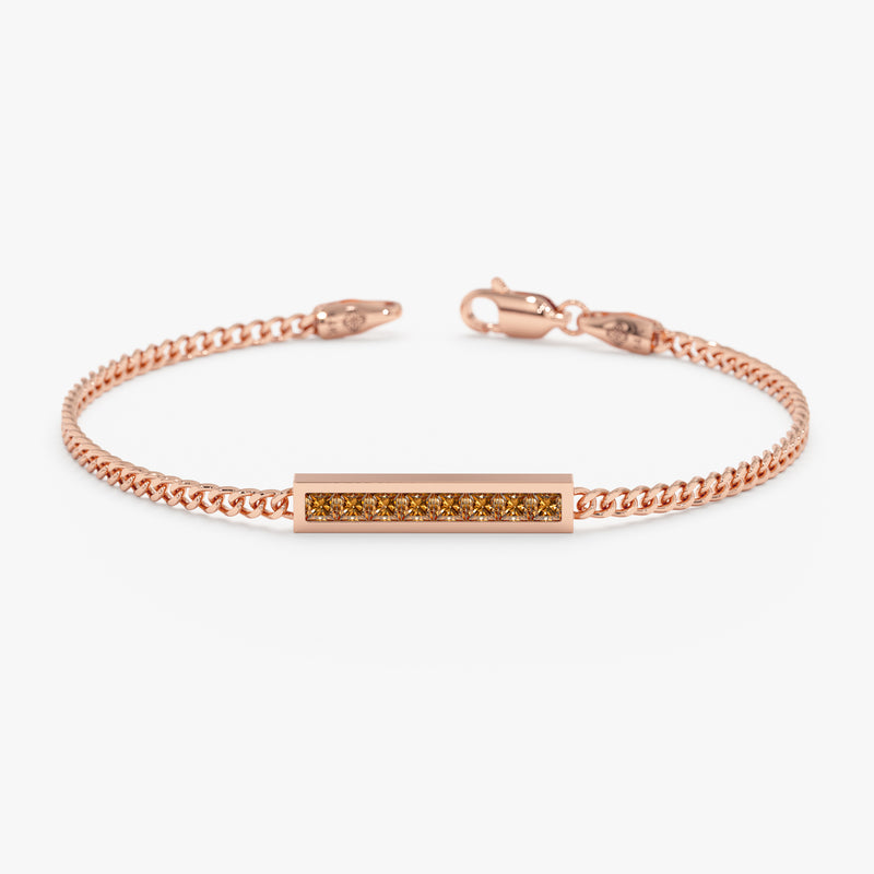 Citrine Bar Bracelet, Kira