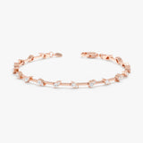 Zig Zag Diamond Station Bracelet, Briseis