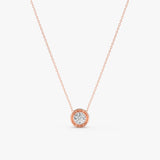 Lab Grown Diamond Ball Necklace, Caerwyn