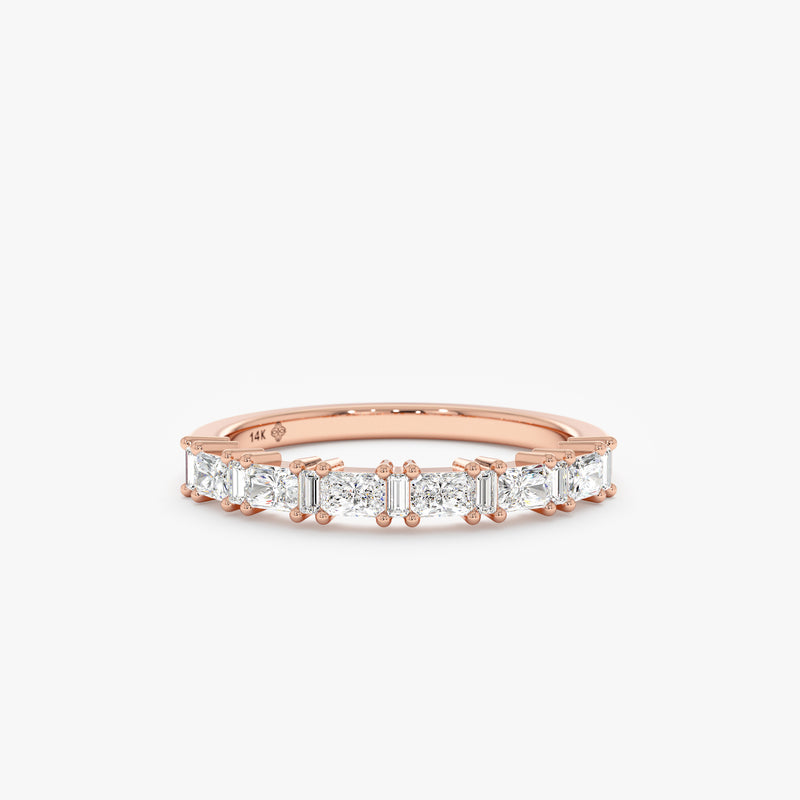 handcrafted in rose gold, natural diamond ring