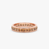 princess cut rose gold ring