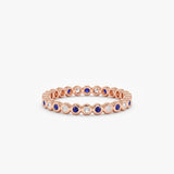 rose gold september birthday gift ring