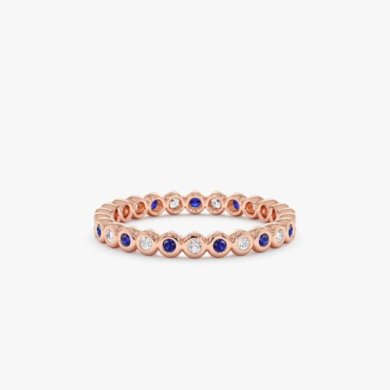 rose gold september birthday gift ring
