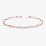 Graduated Lab Grown Diamond Tennis Bracelet, Vaelin