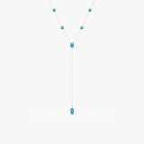 Turquoise Lariat Necklace, Aralyn