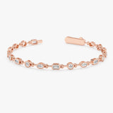 Mixed Shape Lab Grown Diamond Bracelet, Thiora
