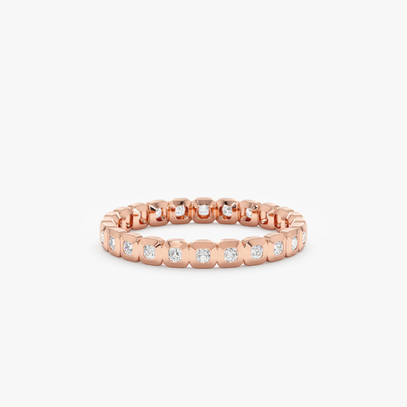 rose gold unique design ring