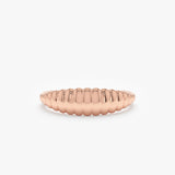 rose gold croissant shape band