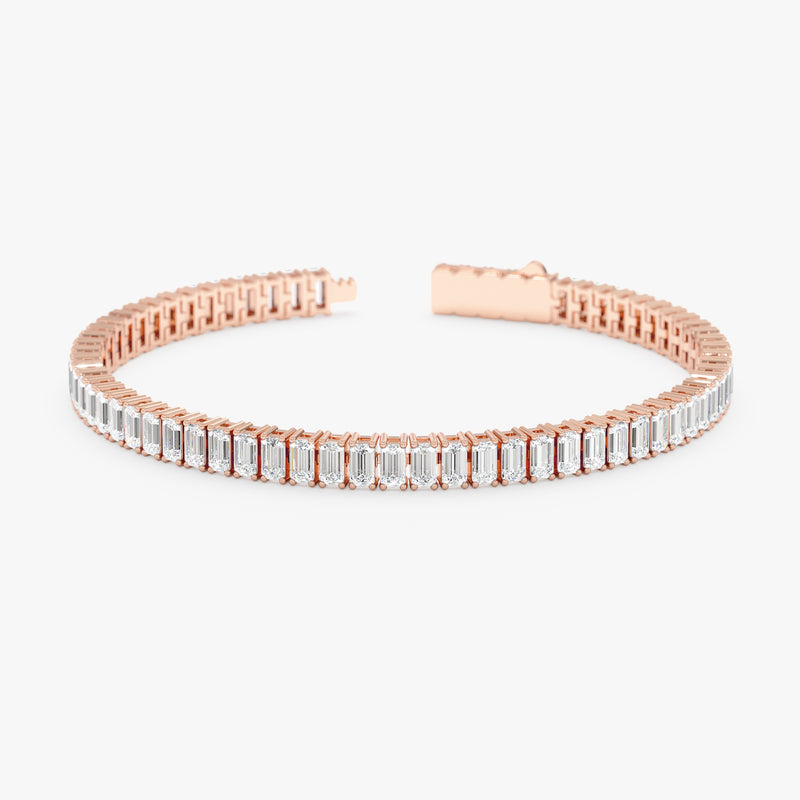 Baguette Lab Diamond Tennis Bracelet Eulalia