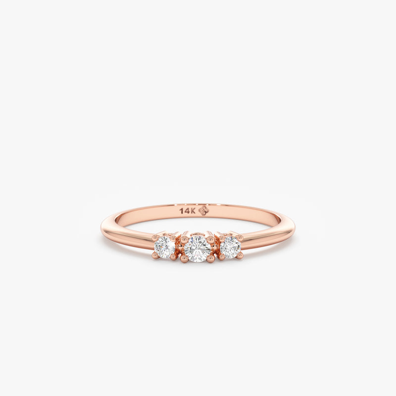 rose gold handmade ring