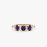 rose gold september sapphire gift
