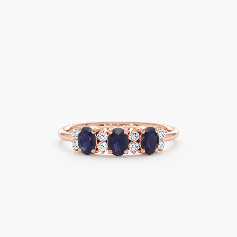 rose gold september sapphire gift