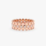 rose gold full eternity wedding ring