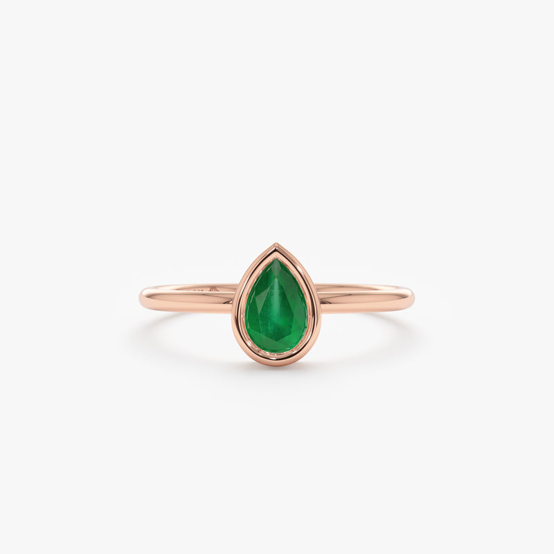 minimalist rose gold ring