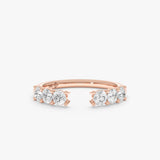 Round Diamond Open Cuff Ring, Irae