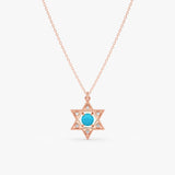 Turquoise Star of David Necklace, Ysolina