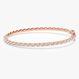Diamond Twisted Bangle, Donna