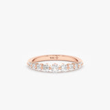 handmade rose gold april birthstone diamond ring