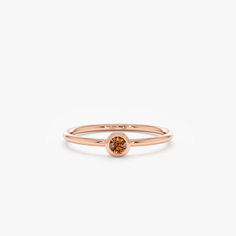 rose gold citrine band