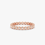 rose gold april birthstone gift ring