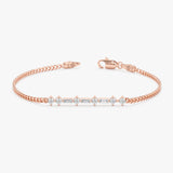 Lab Grown Diamond Cuban Chain Bracelet, Marzelyne