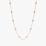 rose gold handmade neckace