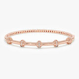 Lab Diamond Accent Bangle, Taissa
