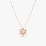Diamond Star Of David Necklace, Romilly