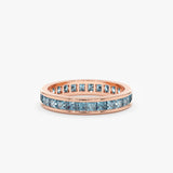 rose gold london blue topaz ring