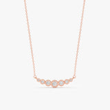 Graduated Diamond Pendant Necklace, Shiloh