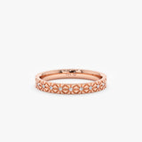 rose gold diamond eternity ring