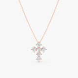 Diamond Cross Necklace, Virelitha