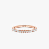 14k rose gold diamond marriage ring