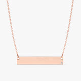 Rose gold Personalizable  necklace