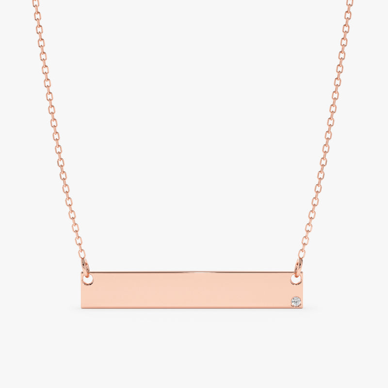 Rose gold Personalizable  necklace