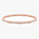 Lab Grown Diamond Spike Bangle, Akari
