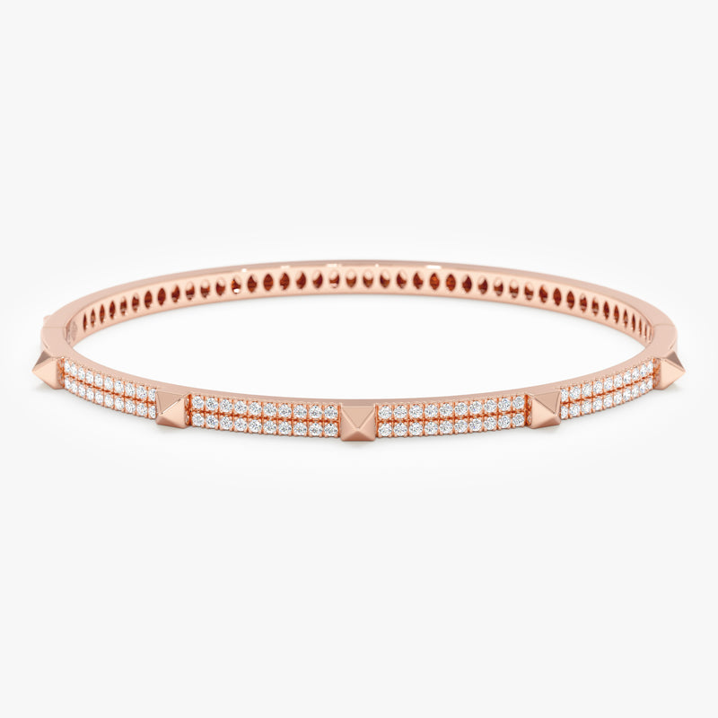 Lab Grown Diamond Spike Bangle, Akari