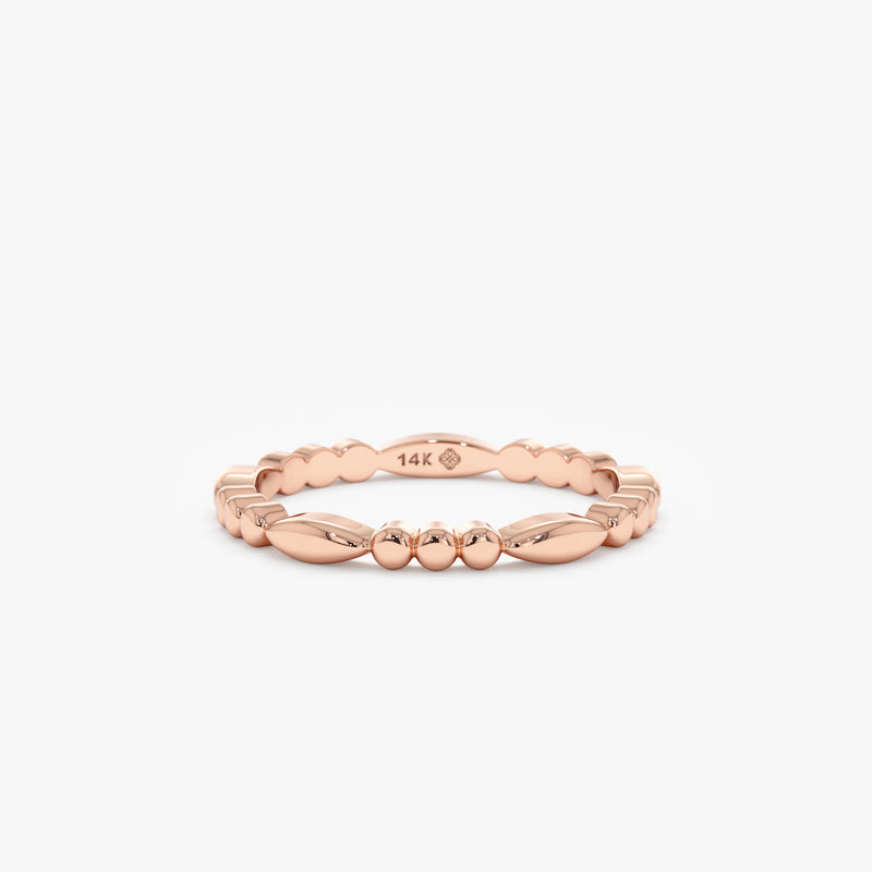 rose gold handmade band